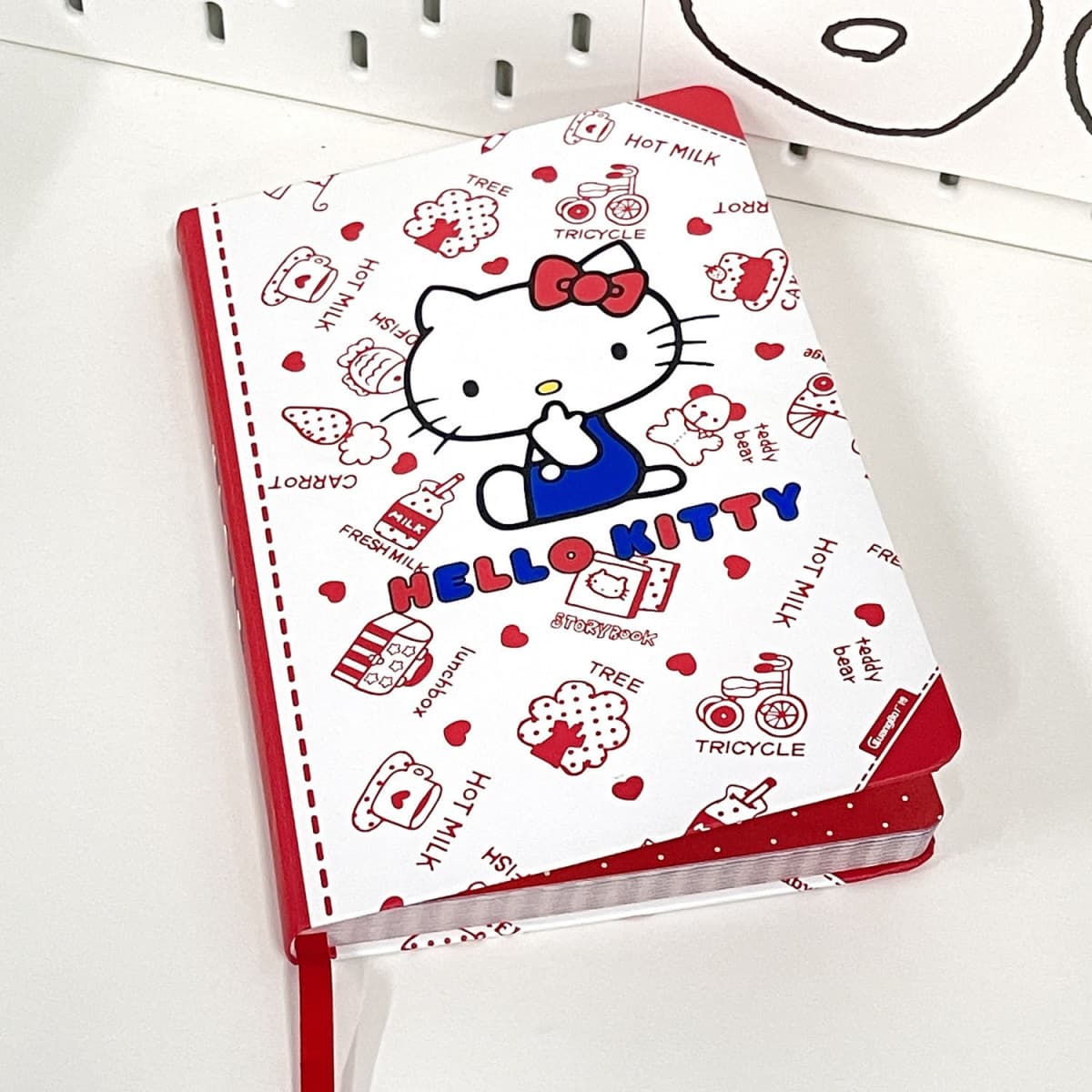 Japanese Style Hello Kitty Notebook - Cute Student Diary with Hard Cover and Color Pages