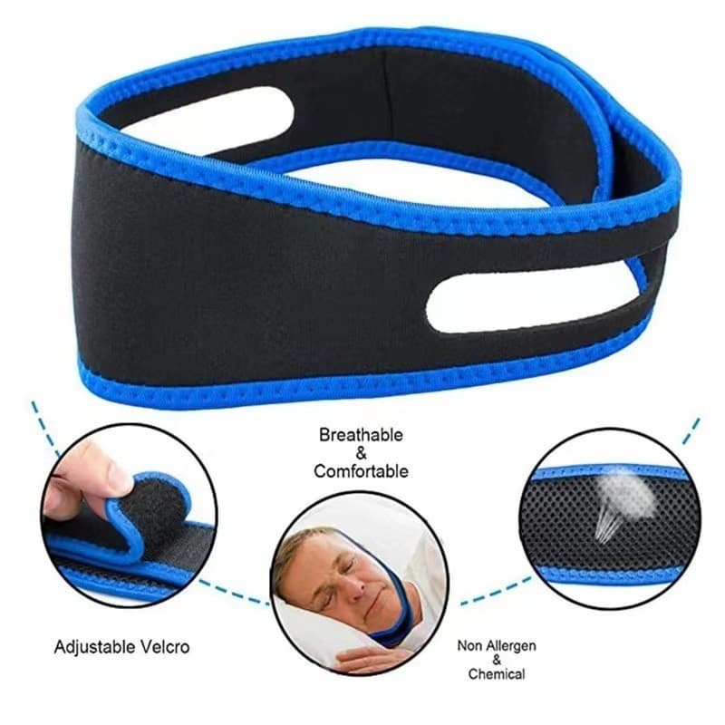 Mouth Breathing Corrector - Anti-Snoring Chin Strap for Sleeping, Jaw Support to Prevent Mouth Breathing and Slim Face