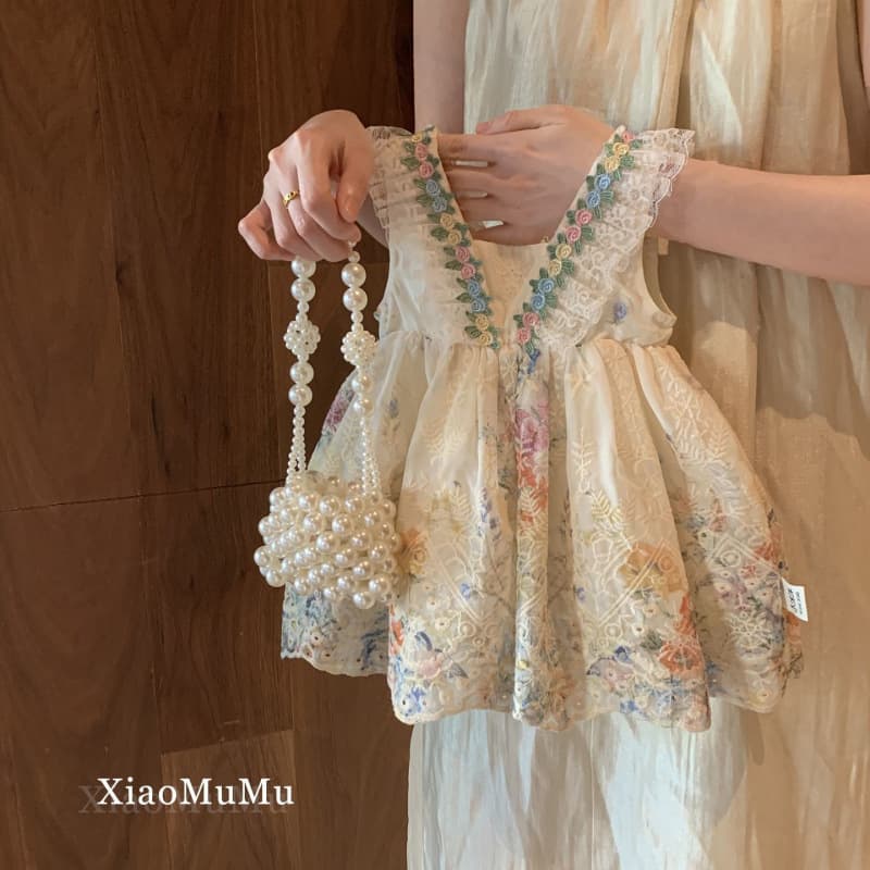 Girls Summer Dress 2025 New Children's Baby Summer Dress Princess Dress Western Style French Floral Vest Skirt