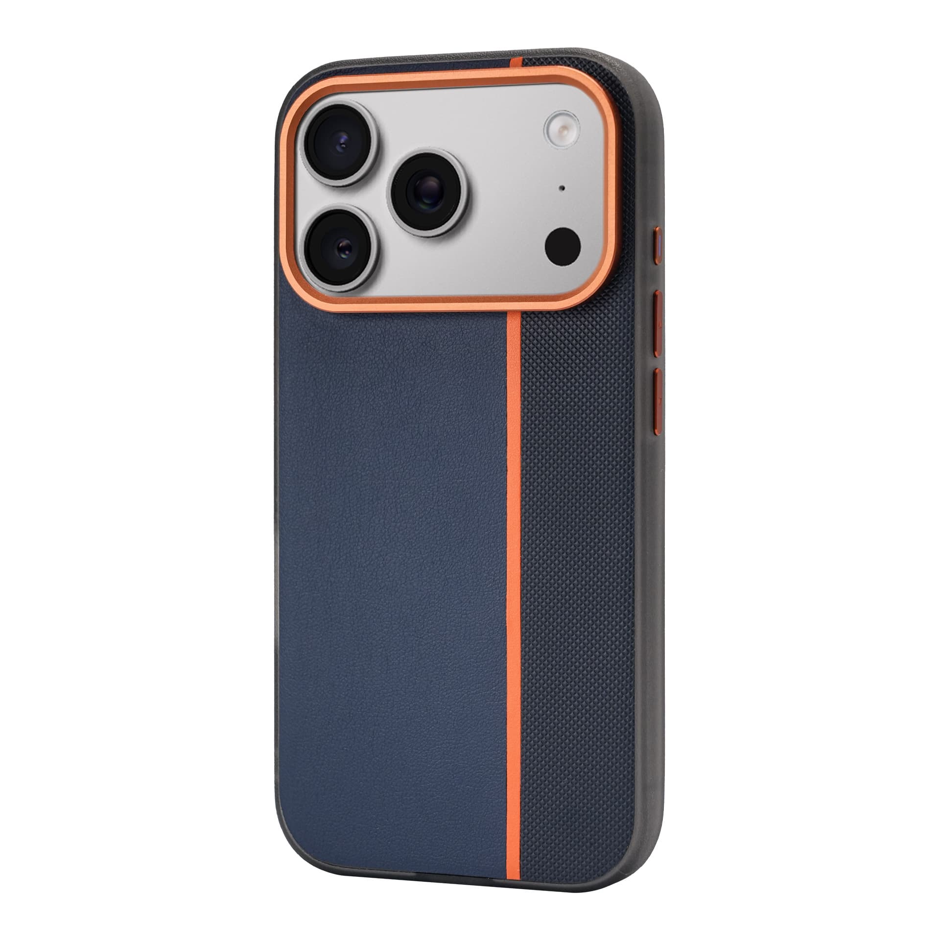Compatible with iPhone 18 Pro Max Phone Case Color-Block Spliced Leather Magnetic Apple 16 Drop-Resistant Protective Cover 17