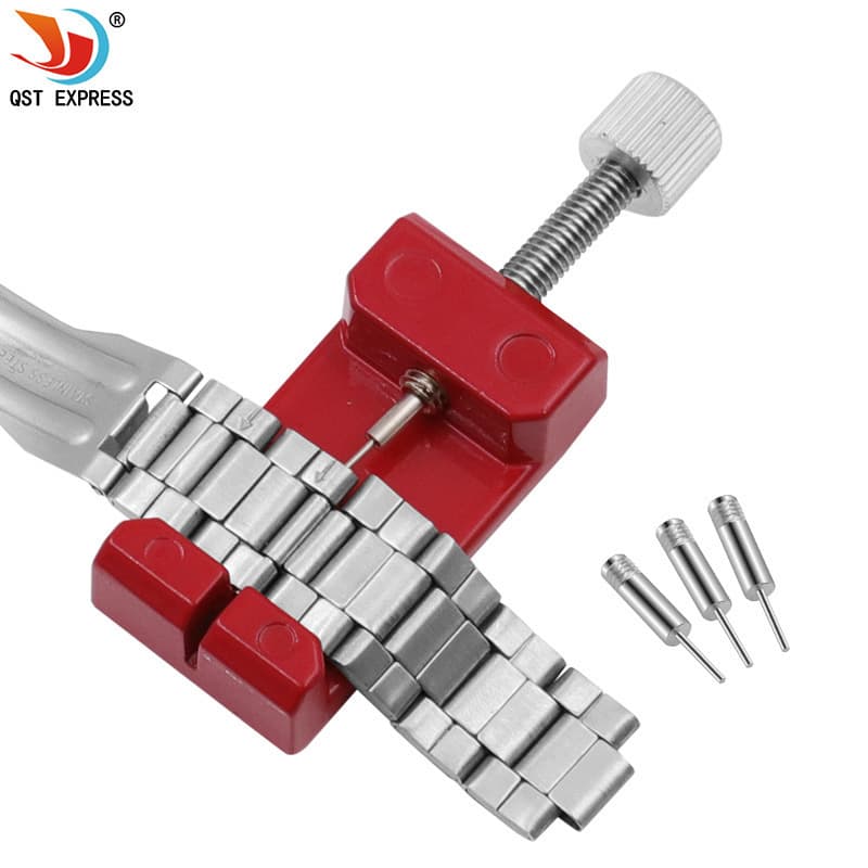 Wholesale Red Watch Link Remover Strap Adjustment Tool Metal Watch Repair Tool Steel Band Pin Pusher