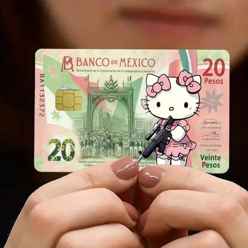 Sanrio Cross-border New Mexico Series Debit/Credit Card Stickers Inch Single Sheet/Set