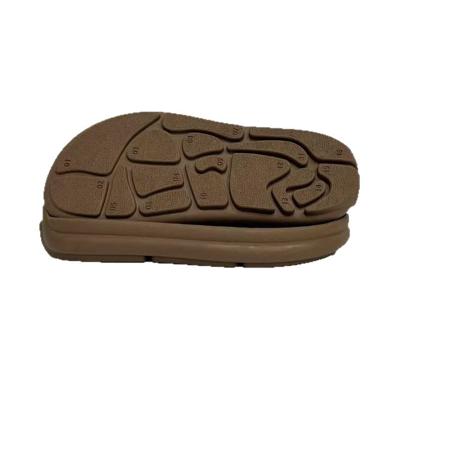 New factory direct sales of thick-soled Birkenstock snow boots with fur soles, flat slip-on soles, and rubber outsoles.