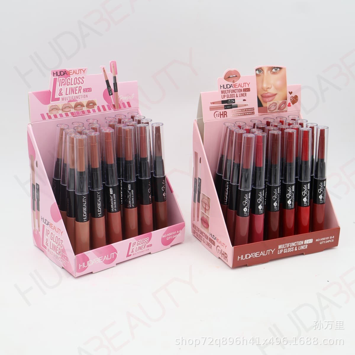 HUDABEAUTY New Multi-Function Slim Smooth Long-Lasting Waterproof Lip Gloss Matte Lip Liner Pencil