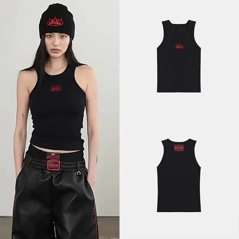 Korean Badblood Bcac Series American Vest Suspenders Women's Sexy Slim Fit Sports Tops