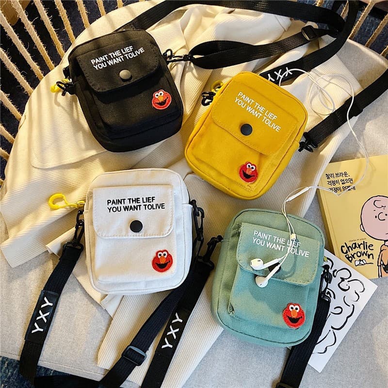 2023 Popular Children's Bags: Cute Canvas Bags for Boys, Stylish and Versatile, Trendy Crossbody Bags for Middle and Large Children and Little Girls