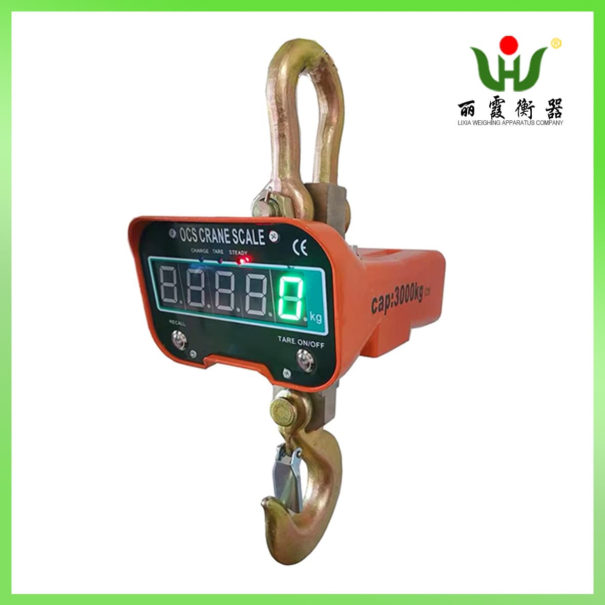 High Precision 5 Ton Wireless Electronic Hanging Scale 1000kg Industrial Mechanical Hanging Scale Electronic Pound Hook Scale Direct Display Hanging Scale
