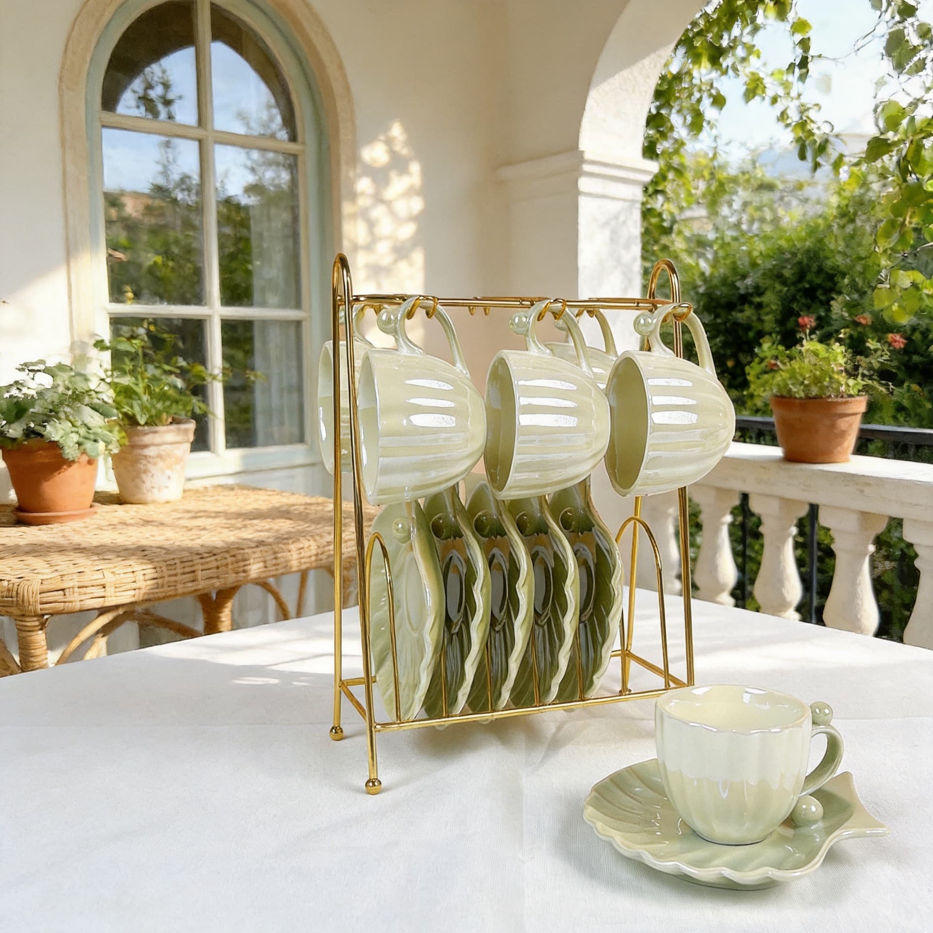Cross-border supply of Nordic minimalist style coffee cups, Turkish and Arabic exotic coffee cups and saucers sets