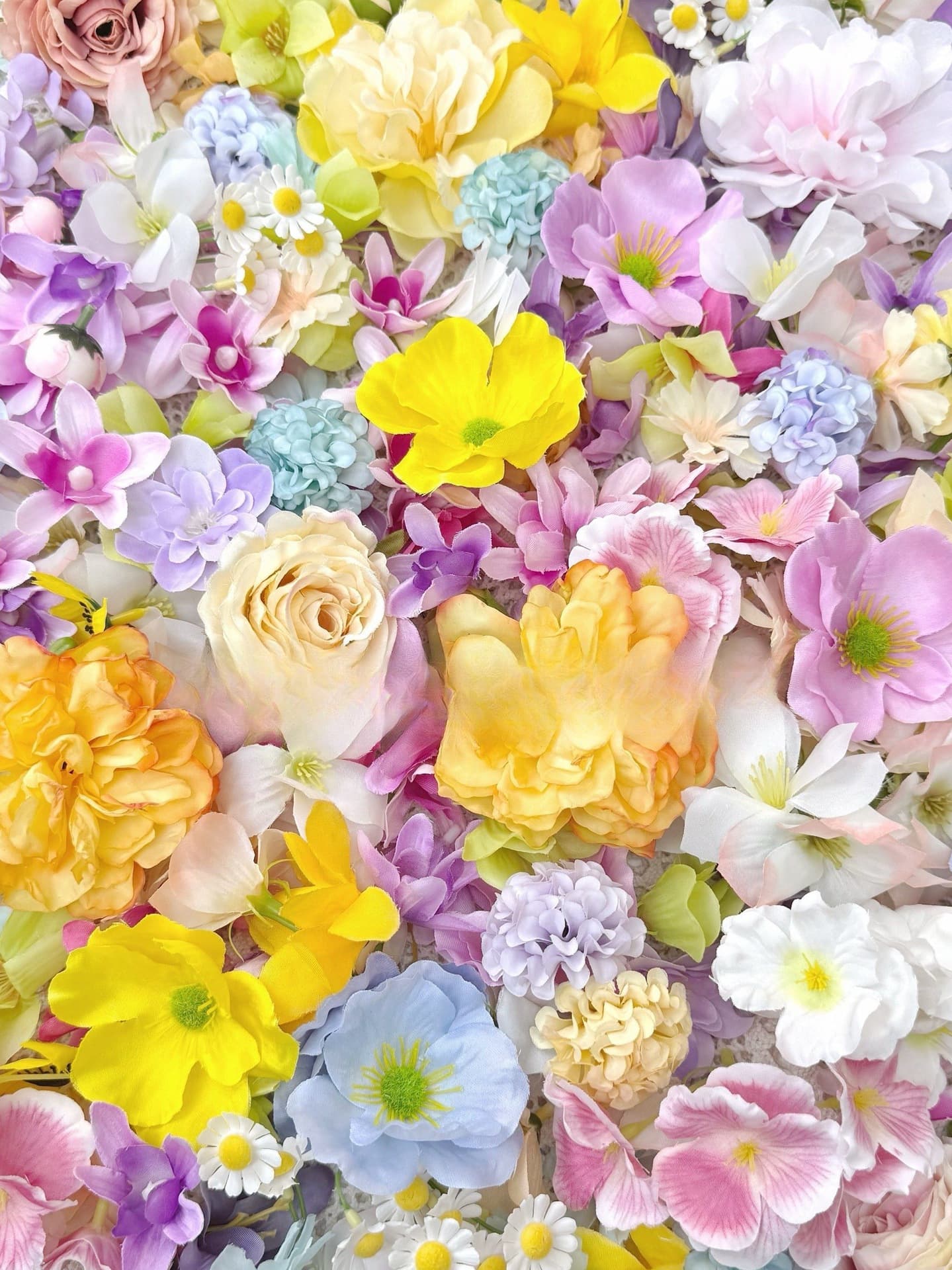 Clearance: Simulation Small Flower Mix Material Headwear Flower Wreath Silk Flower DIY Craft Wedding Scene Decoration