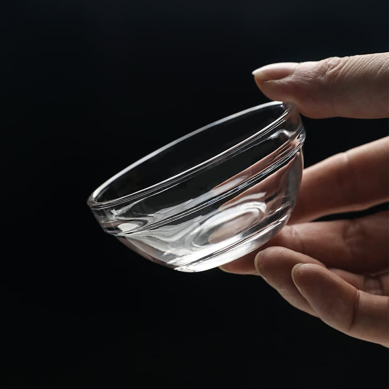 Small Glass Bowl Mold for Baked Rice Cake, Heat-Resistant Pudding Bowl, Household Beauty Bowl, Water Chestnut Cake Bowl