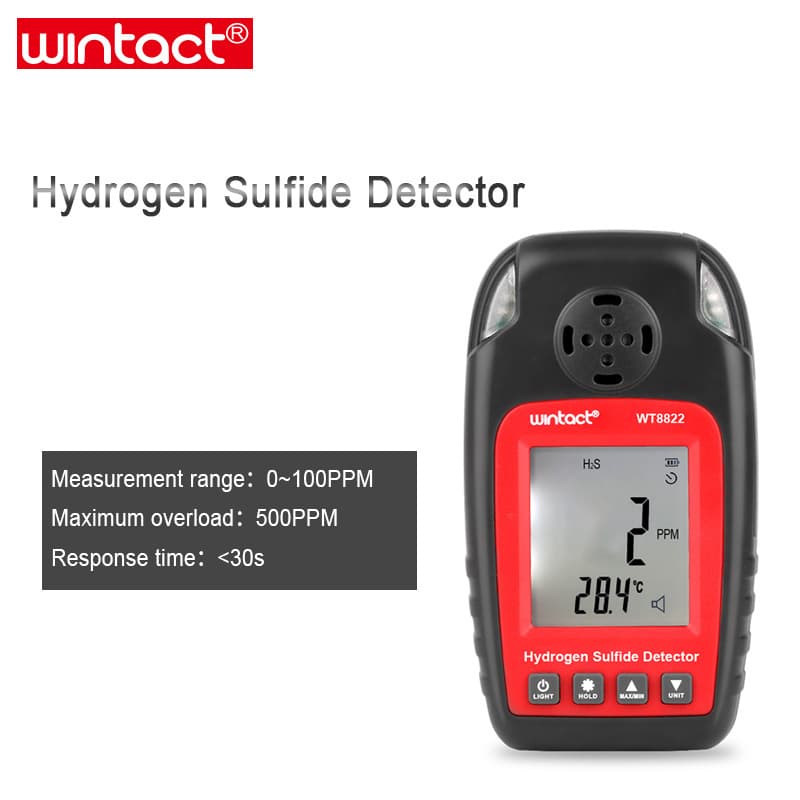 Biaozhi GM8102/Huitianyi WT8822 Hydrogen Sulfide Gas Detector with High Sensitivity and Poisoning Alarm