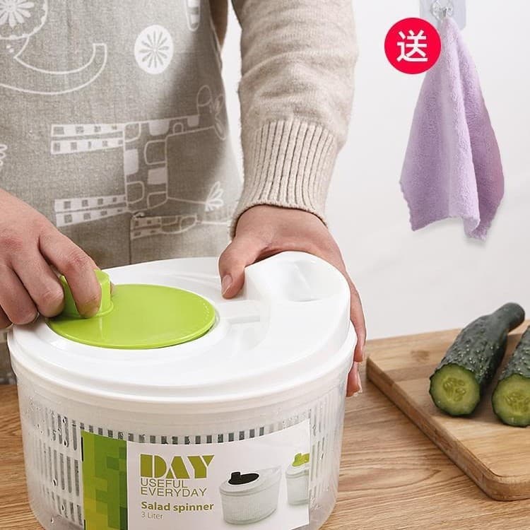 Home Vegetable Dehydrator Multifunctional Kitchen Creative Fast Manual Vegetable Washer Spin Dryer Water Slinger Fruit and Vegetable Dripper