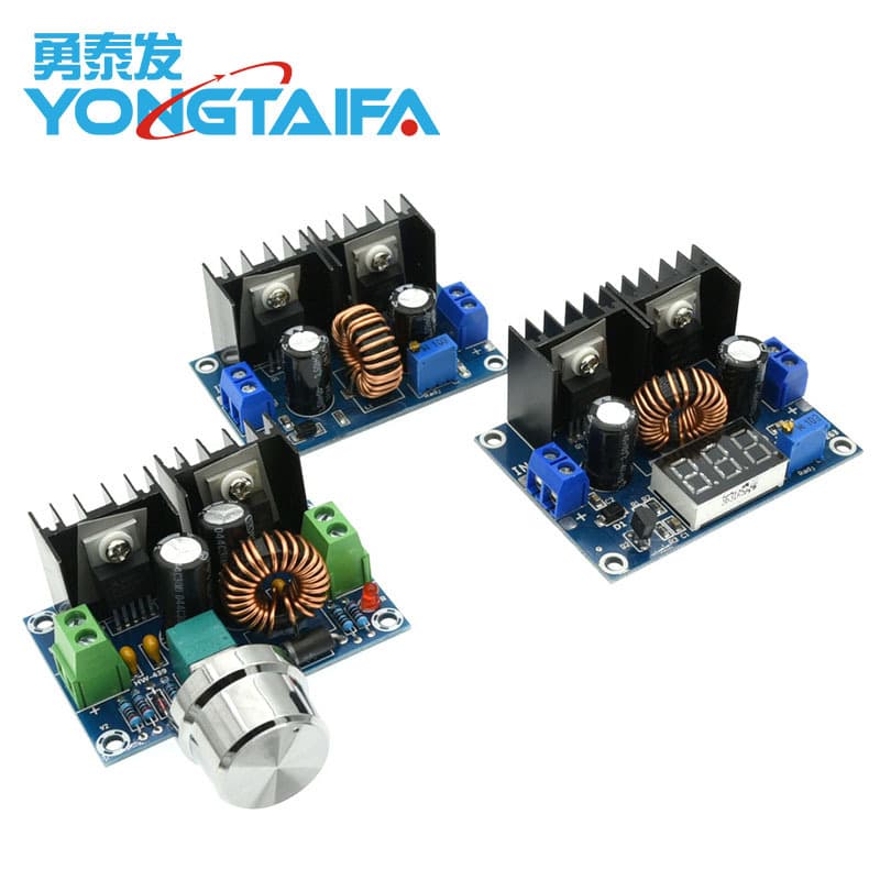 DC-DC step-down module XL4016E1, high power/8A with voltage regulator/display/DC voltage regulator board