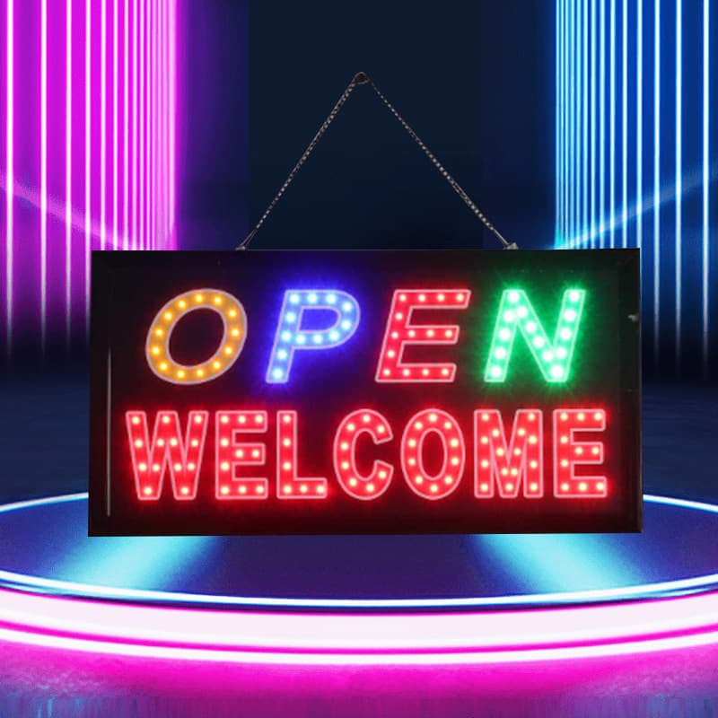 Hot Selling Export LED Signboard LED Open Sign Board Neon Light Glowing Store Sign Constant Bright