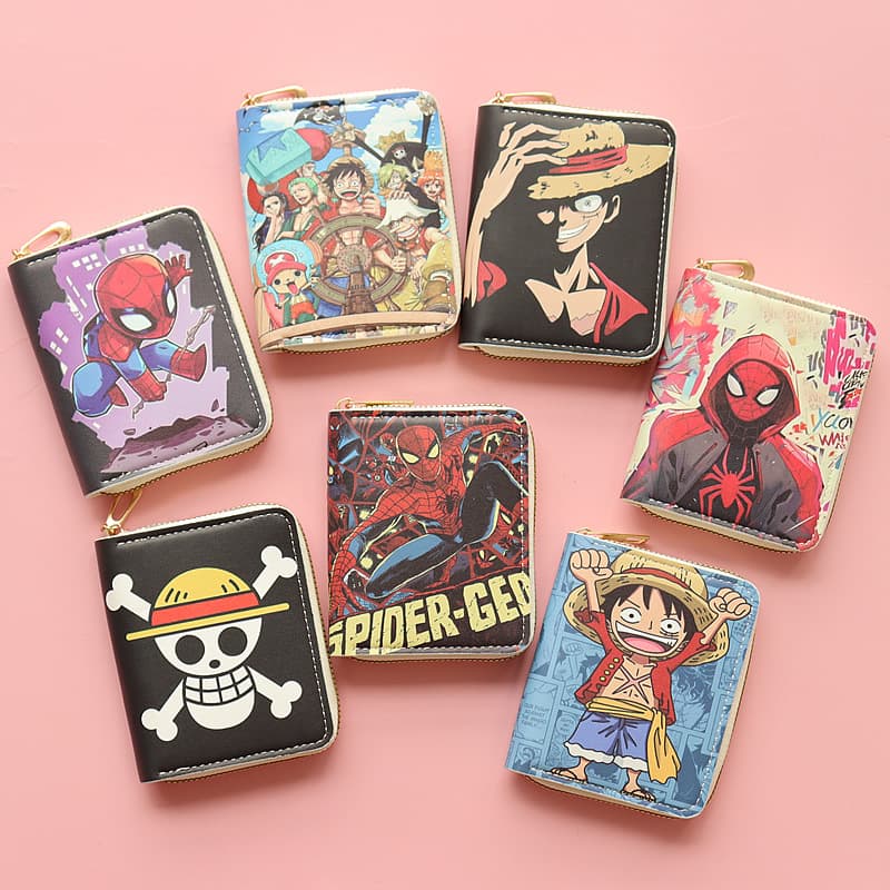 2026 New Children's Boys Anime Cartoon Cute Short Zipper Printed Wallet Coin Purse Card Holder