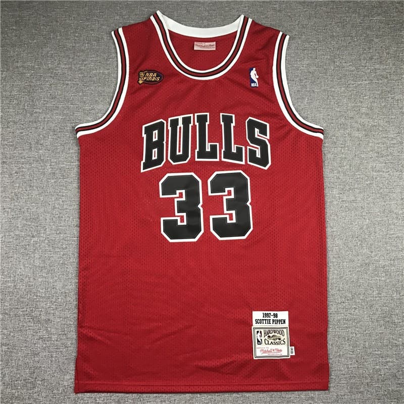 Chicago Bulls basketball jersey, size 33, breathable sleeveless sports vest, cross-border style, men's summer training jersey.