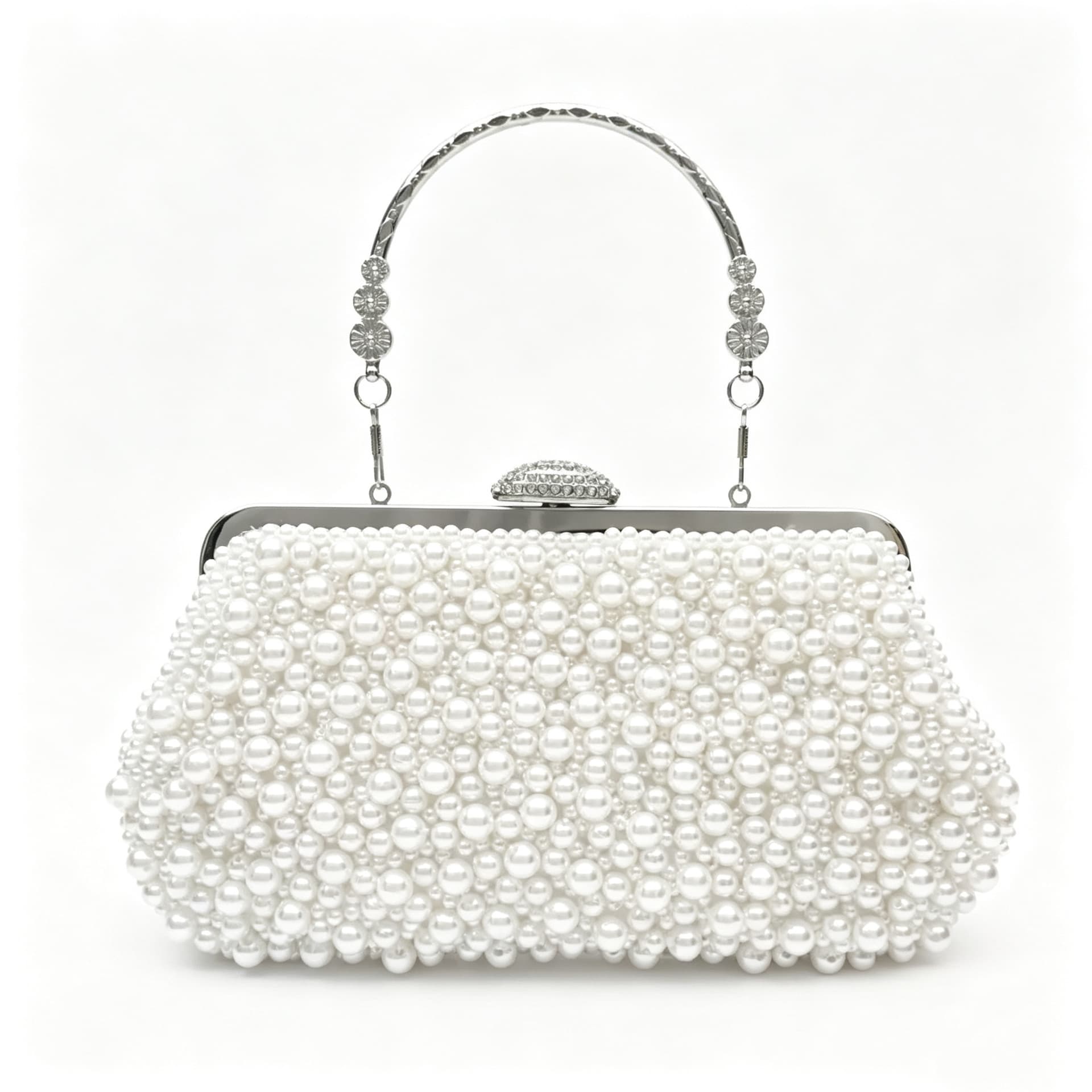Cross-border Wholesale Pearl Evening Bag Bride Cheongsam Dress Clutch Crossbody Shoulder Bag Women's Handbag