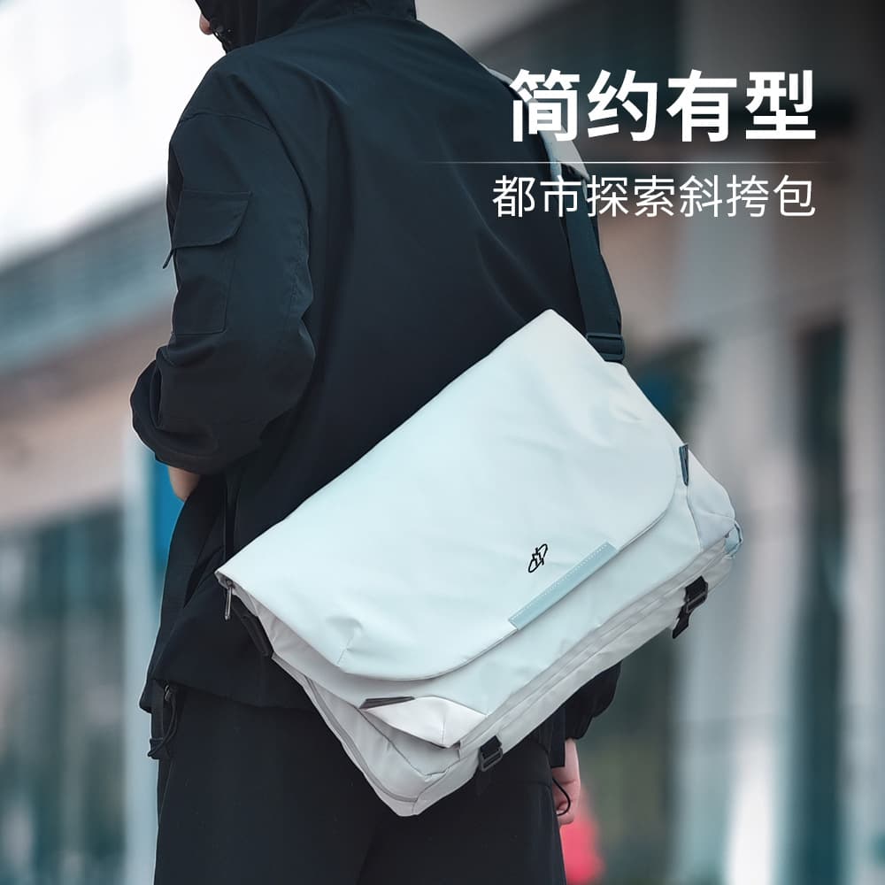 Men's New Crossbody Bag Casual Magnetic Buckle Shoulder Bag Men's Single Shoulder Bag Cycling Backpack Functional Messenger Computer Bag