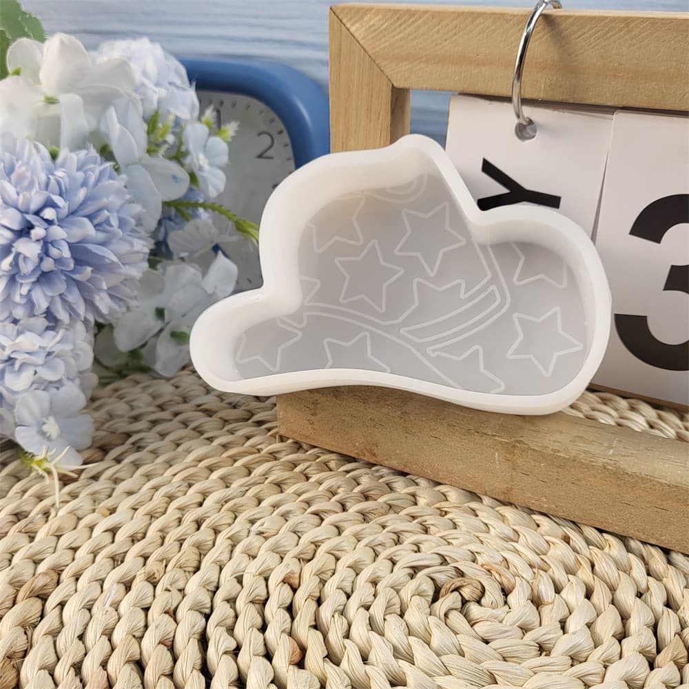 Z0101 Star Cowboy Hat Incense Mold Crystal Resin Silicone Mold DIY Decoration Silicone Mold