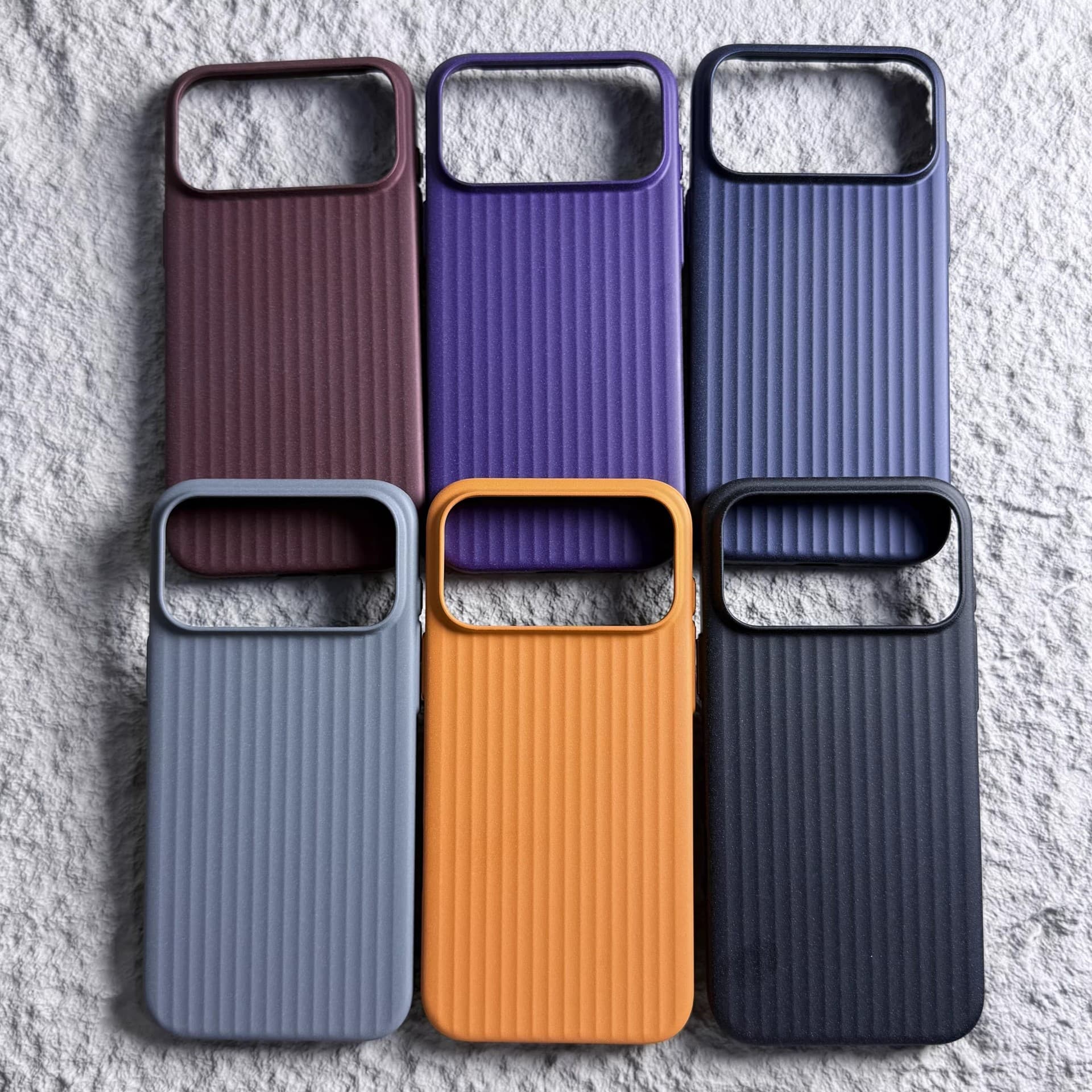 Compatible with iPhone 17 Pro Max Case Corrugated Rock Sand Magnetic Apple 16 Matte Hard Shell Shockproof Protective Cover