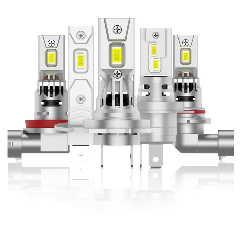 New Hot-Selling Car LED Headlights H1 Mini Plug-In 1:1 Design High-Brightness LED Headlights Factory Direct Sales