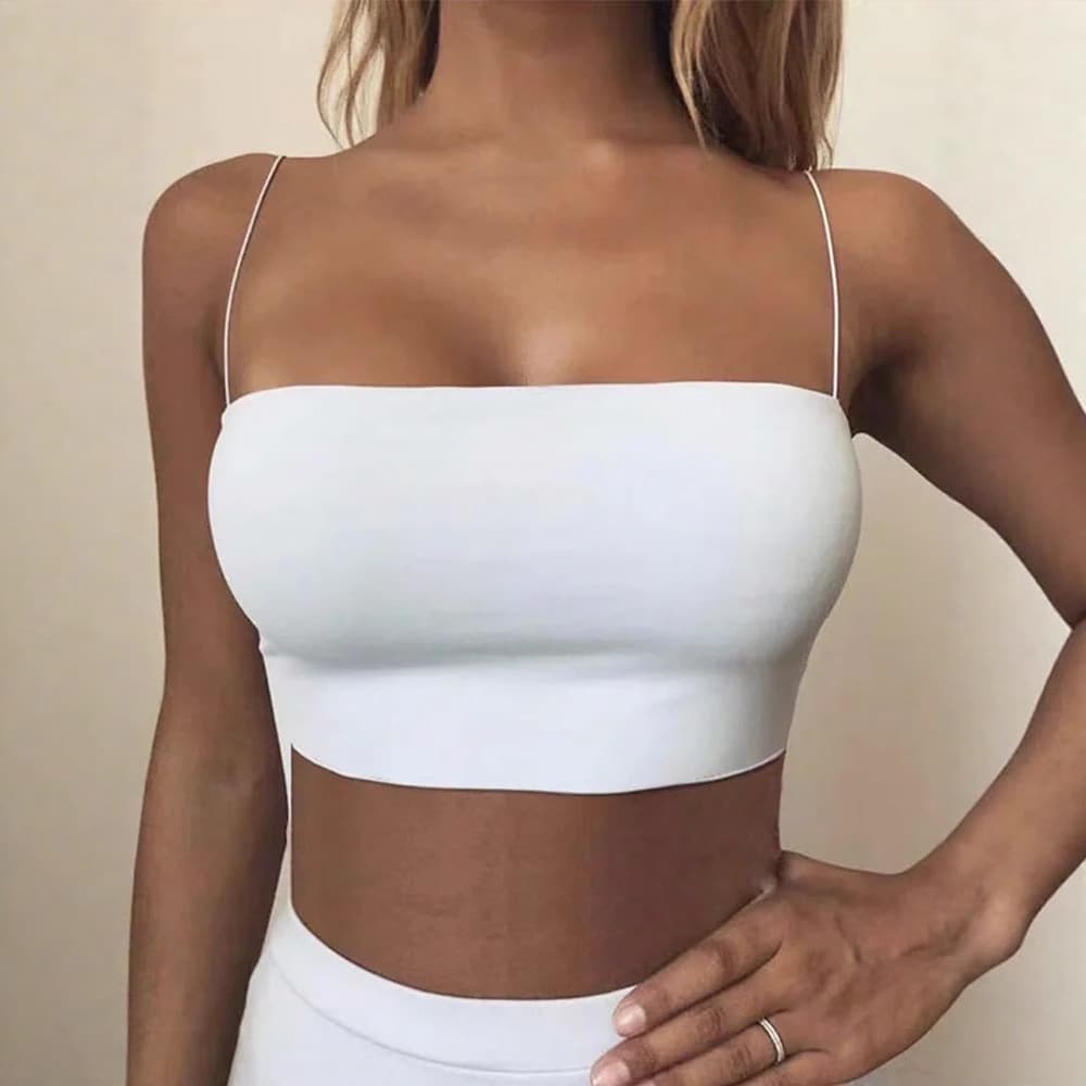Strapless Slim Fit Short Camisole Top for Women