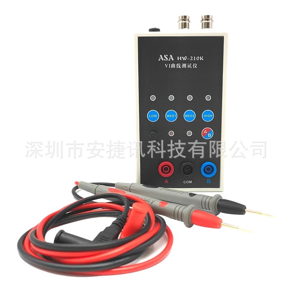 HW-210K Dual-Channel VI Curve Tester for Circuit Board Online Detection, ASA Tester with 4 Adjustable Ranges