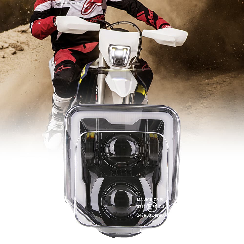 Cross-border supply of LED headlights suitable for KTM Husqvarna motorcycles and off-road modified headlights