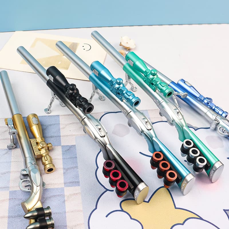 Glowing Creative Pen 98K Chicken Dinner Sniper Rifle Signature Pen Weapon Decoration Personalized Military Style Stationery