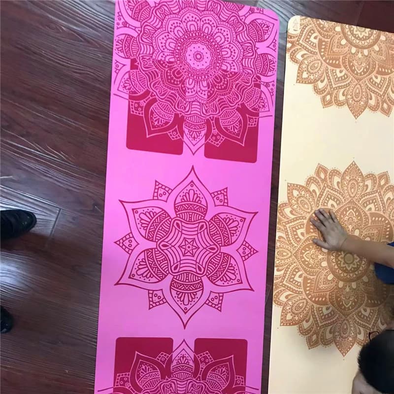 Guangdong Dongguan Laser Engraved Yoga Mat Rubber Engraving Carving Etching Yoga Mat Printing Engraving Heat Transfer Engraving