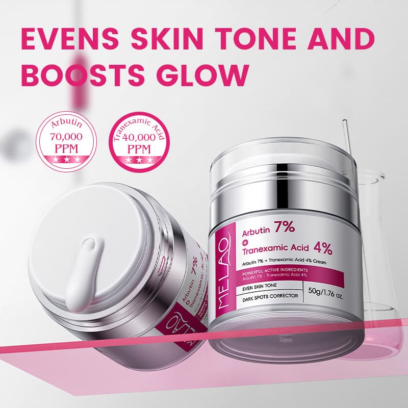 Cross-border MELAO Arbutin + Tranexamic Acid Cream Spot Repair Brightening Moisturizing Firming Cream Wholesale Moisturizing Face Cream