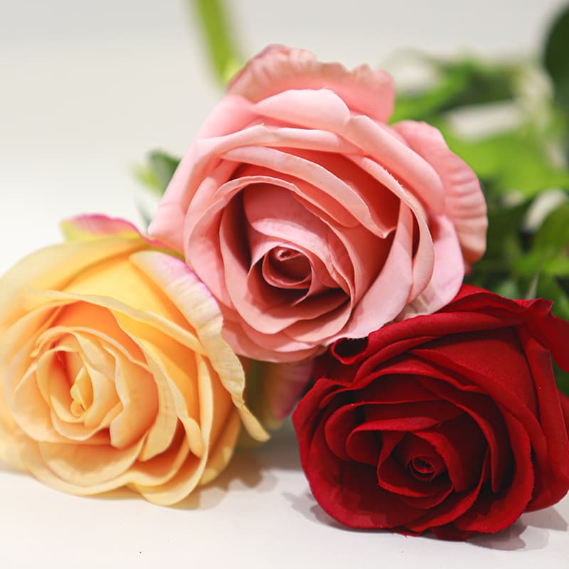 Soft Touch Moisturizing Venus Rose Artificial Flowers for Home Living Room Decoration Wedding Fake Flowers Photography Cross-Border E-commerce