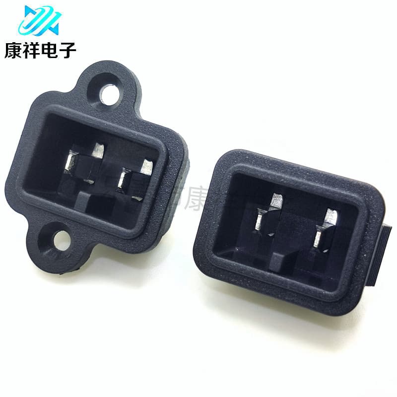 AC appliance socket two-pin Japanese AC power socket card polarity car refrigerator socket DB-14
