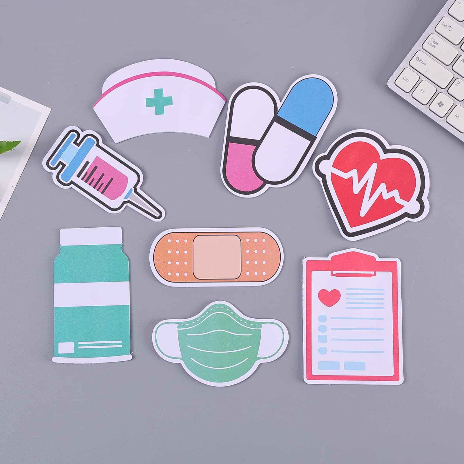 Cross-border Nurse's Day Doctor Pill Stationery Sticky Notes Hand Account Stickers Office Supplies Notepad