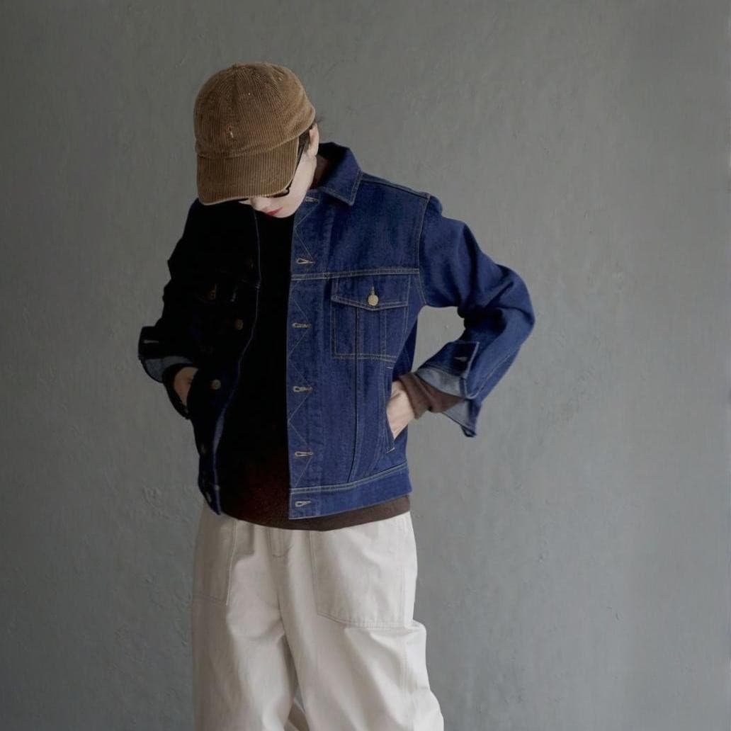 2025 Spring/Summer New Denim Texture Japanese Premium Brand Small Denim Jacket
