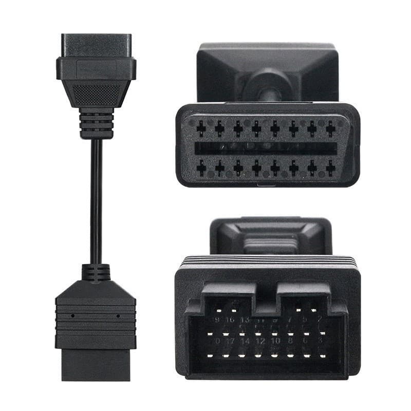 For Kia 20Pin to OBD OBD2 16Pin Diagnostic Adapter Cable Kia Adapter Connection Cable