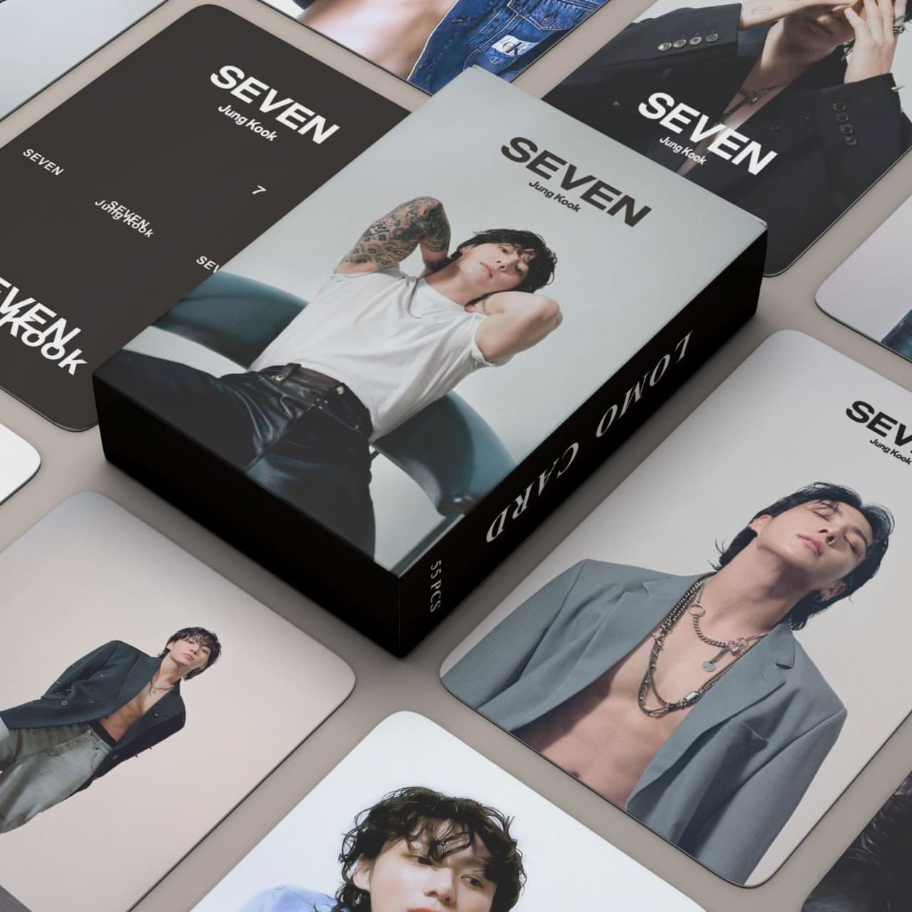 55 pieces of JungKook Jungkook Solo album SEVEN photo card collection card peripherals in stock