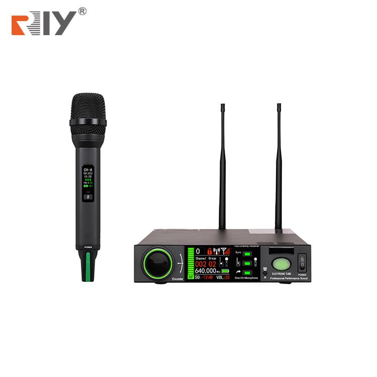 M-9601 True Diversity Tube Wireless Microphone 1-to-1 All-Metal Handheld Stage Performance Wireless Microphone