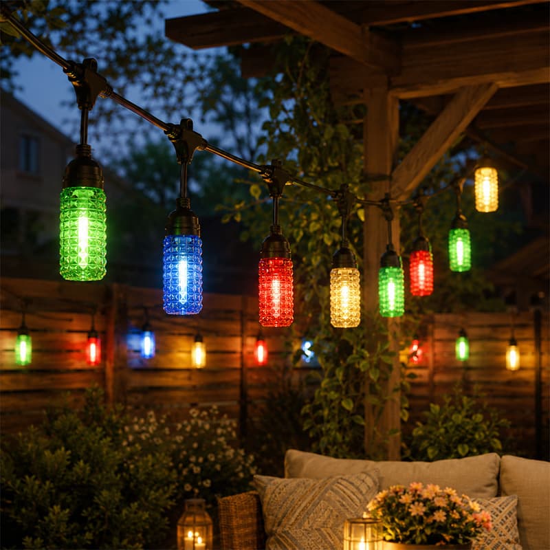 Cross-border LED string lights corn cob string lights mini colorful lights Christmas holiday string lights camping ambiance decorative string lights factory
