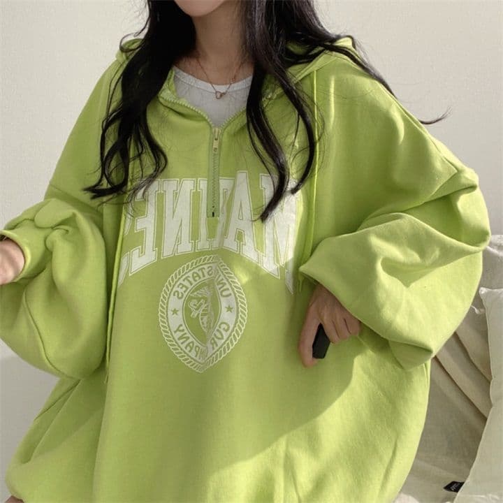 Hooded Hoodie Women Design Sense Jacket Zipper Cardigan Spring Autumn Winter Thin Loose Lazy Style Fleece Lined Plus Size
