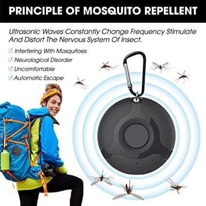 Outdoor Mosquito Repeller Ultrasonic Pest Repeller Portable Rodent Repeller Smart Outdoor Electronic Pest Deterrent