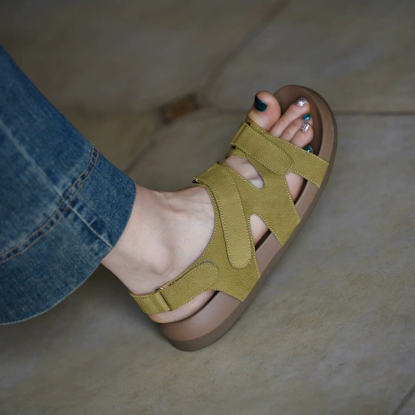 Thick Sole Beach Sandals for Women 2026 Summer New Open Toe Platform Casual Sports Roman Sandals