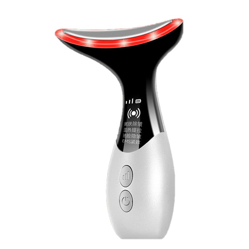 Cross-border Neck Beauty Device, Rechargeable Vibration Massager for Lifting and Firming with Microcurrent and Heat Therapy