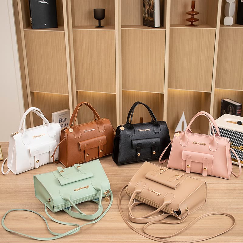Boston Bag Handbag 2025 Women's Fashion Versatile Tote Bag Amazon Export Wholesale Ladies Bag