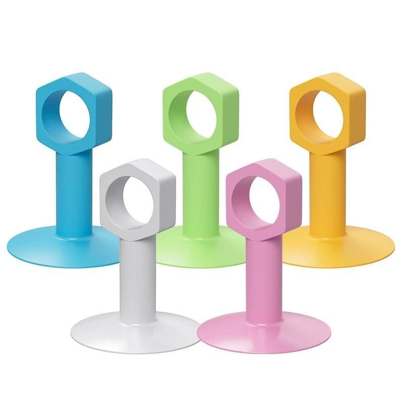 Silicone door holder touch-free installation door handle door rear anti-collision pad bathroom blocker new entry door anti-collision gadget