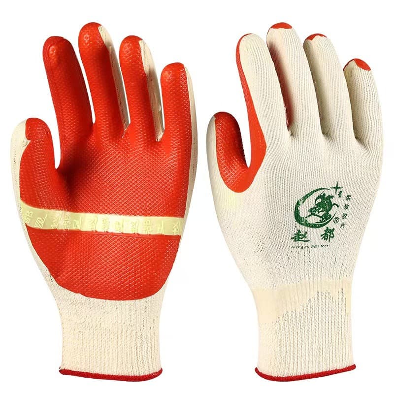 Altair Film Work Gloves Soft Durable Wear-Resistant Thick Rubber Coated Work Gloves for Construction and Labor Use