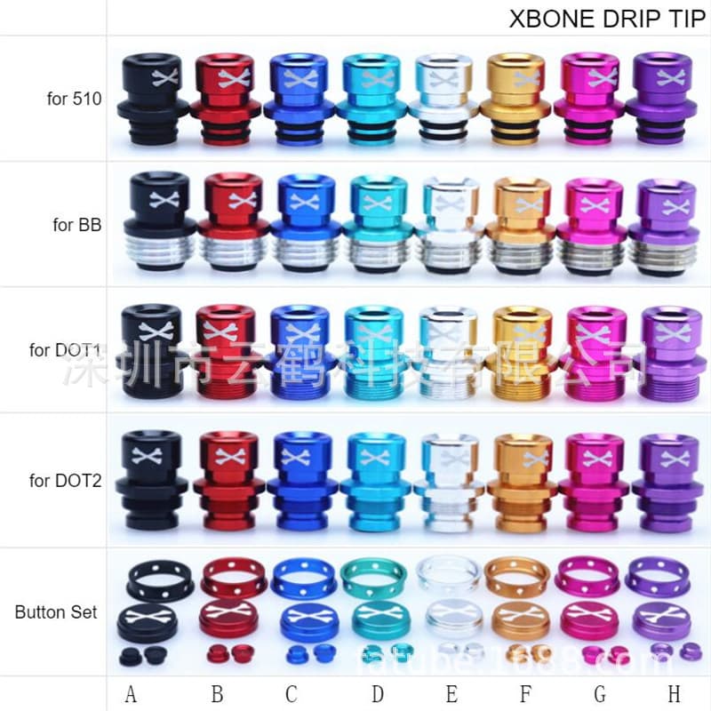 XBONE Drip Tip for BB Petri BOX DOT 1 2 Aio