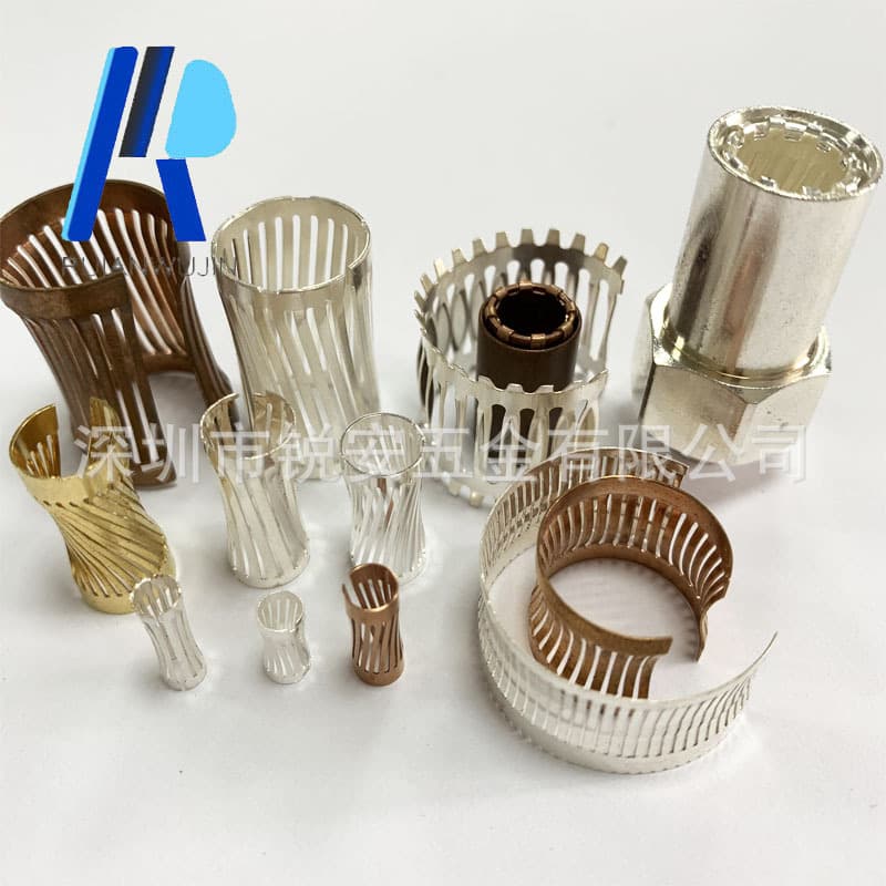 New product high current reed, silver-plated torsion spring female hole, purple copper pin threaded female hole oblique spring manufacturer supply.