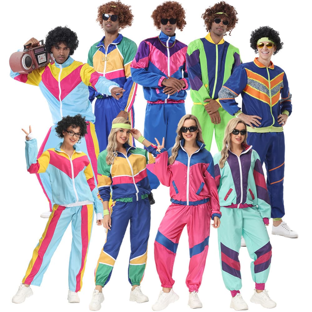 Halloween Retro Disco Trend Party Stage Performance Clothes Hip Hop Rock Dance Sports Suit Polyester Fiber Modern Dance Costume