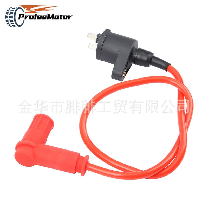 Motorcycle Ignition Coil for GY6 50-150CC Four-Wheel Off-Road Vehicle Silicone High-Voltage Coil Replacement Part